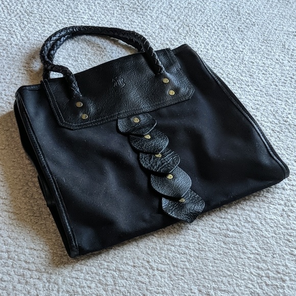 JW Hulme Canvas & Leather Tote Made USA!! - Picture 2 of 6